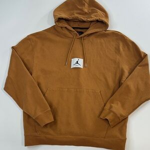 NIKE AIR JORDAN Statement Fleece Flight Hoodie XL Desert Bronze DA9816-241